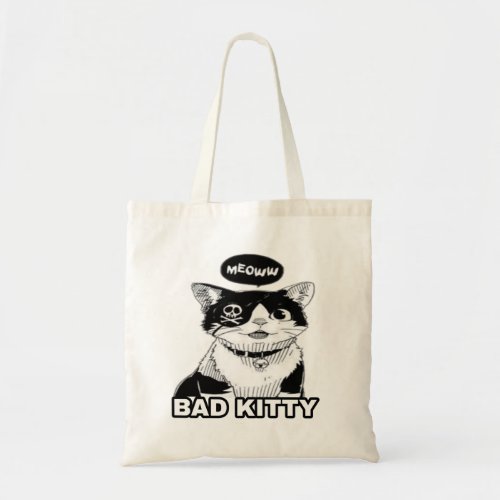 Beautiful cute funny cool cat 1 tote bag