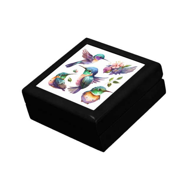 Beautiful & Cute Hummingbirds for Bird Lovers on   Gift Box (Side)