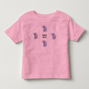 Beautiful Cute Looking Elelphant image Your Text Toddler T-shirt