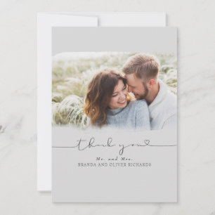 Beautiful Cute Wedding Thank You Photo