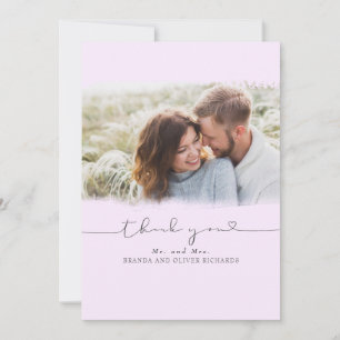 Beautiful Cute Wedding Thank You Photo