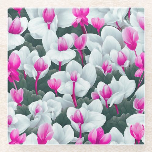 Beautiful Cyclamen Flowers Coaster