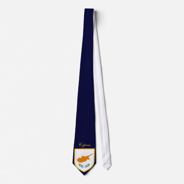 Beautiful Cyprus Flag Neck Tie (Front)