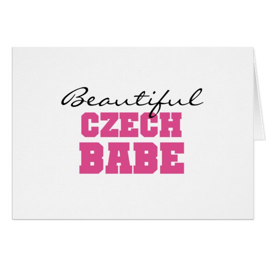 Beautiful Czech Babe Cards (Front Horizontal)