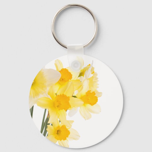 Beautiful Daffodils Keychain (Front)