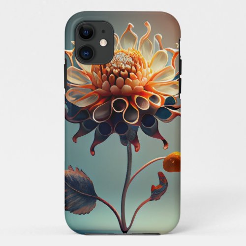 Beautiful Dahlia Flower Print iPhone Back Cover