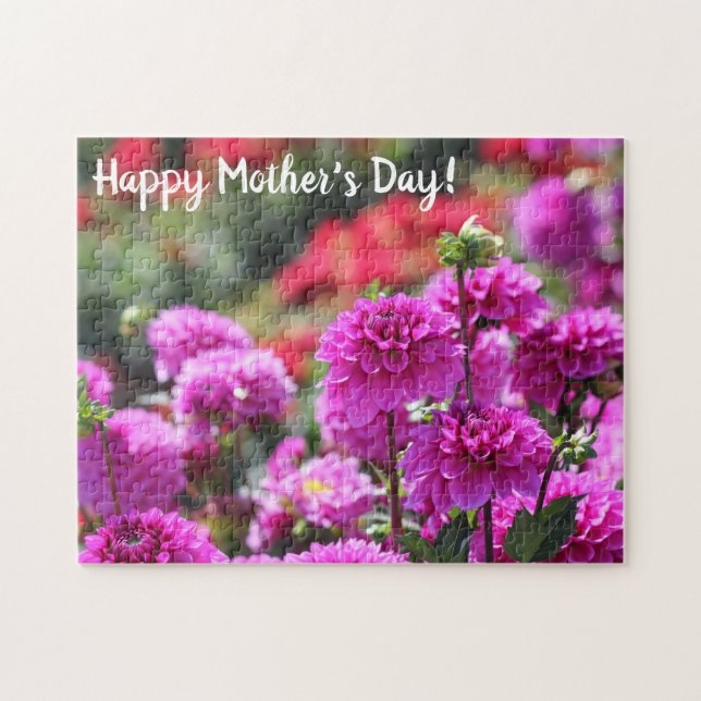 Beautiful Dahlias Mother's Day Puzzle (Horizontal)