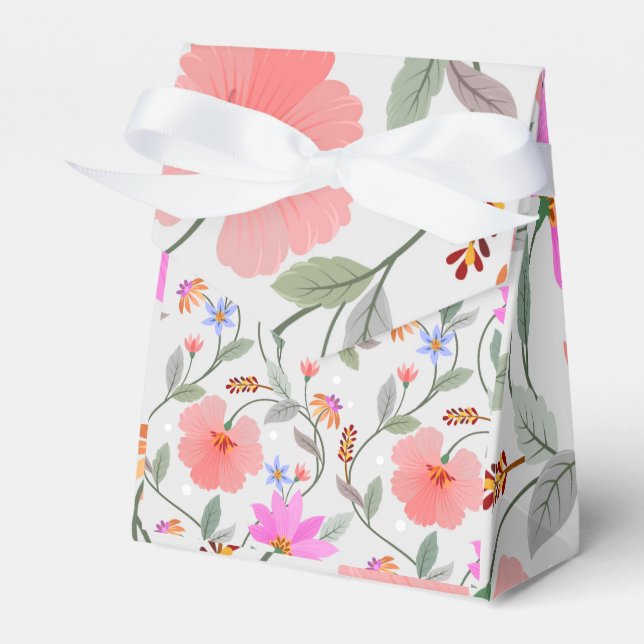 Beautiful Daisy Blossom Favor Boxes (Front Side)
