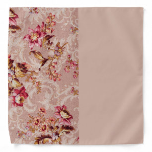 Beautiful Damask pattern Vintage style pink Bandana