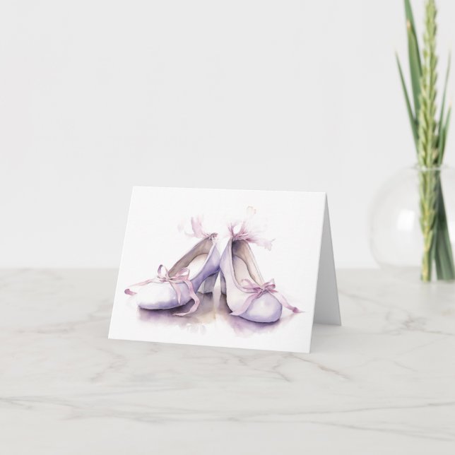 Beautiful Dance Shoes BLANK  Card (Front)