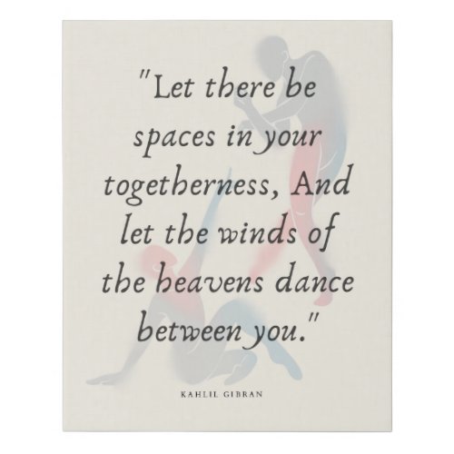 Beautiful Dancer Canvas Design with Quotation 