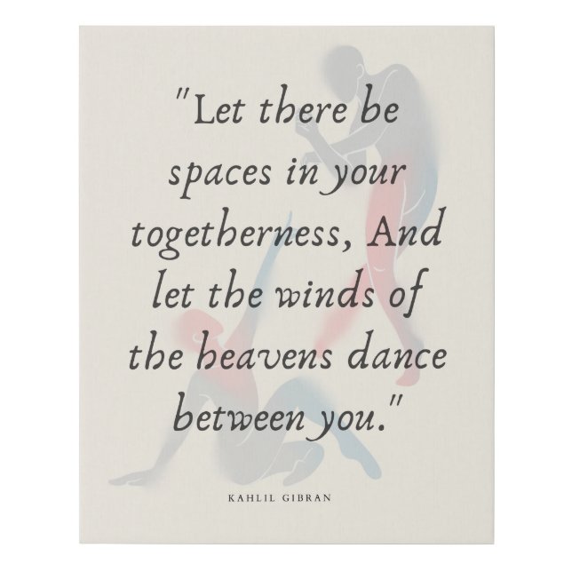 Beautiful Dancer Canvas Design with Quotation  (Front)