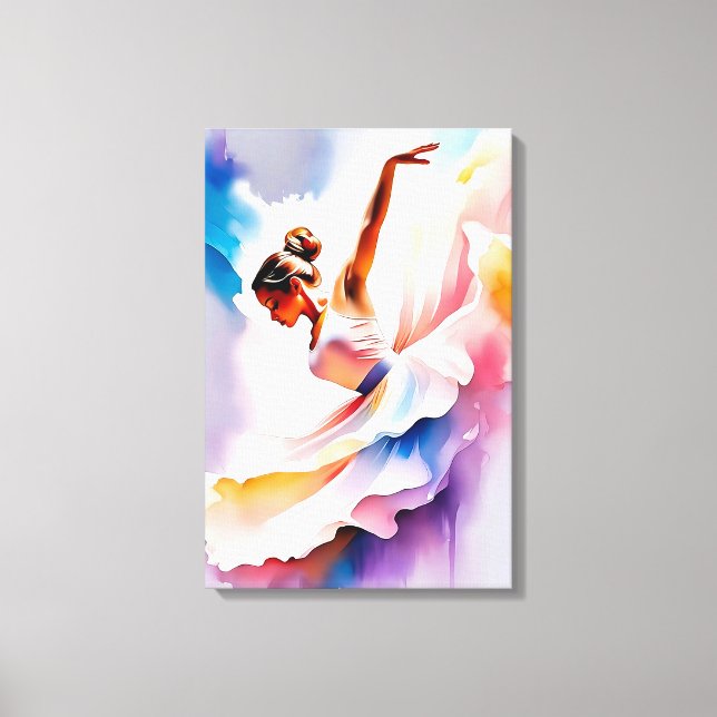Beautiful dancer canvas print (Front)