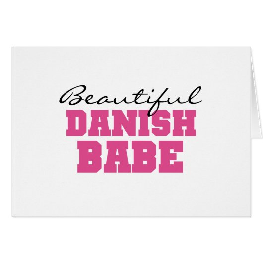 Beautiful Danish Babe Cards (Front Horizontal)