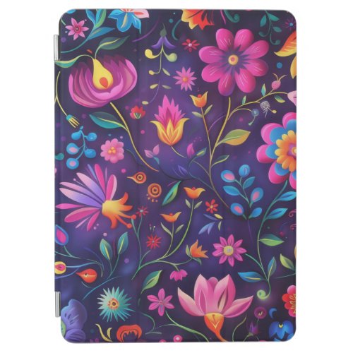 Beautiful dark floral design iPad air cover
