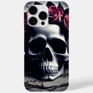 Beautiful Dark & Gothic Rose Skull Case-Mate iPhone 14 Pro Max Case