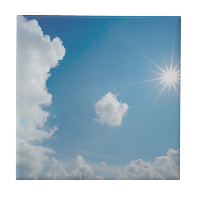 beautiful day ceramic tile (Front)