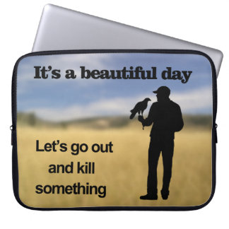 Beautiful Day for Falconry Laptop Sleeve