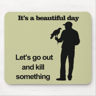 Beautiful Day for Falconry Mouse Pad