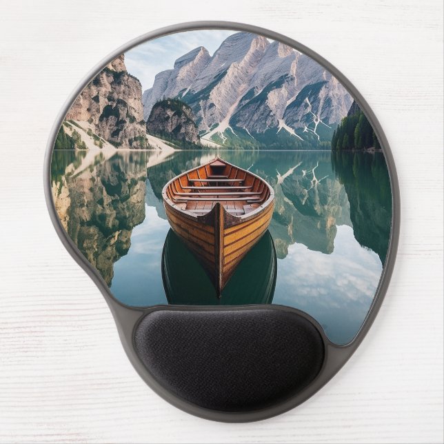Beautiful day on the mountains  gel mouse pad (Front)