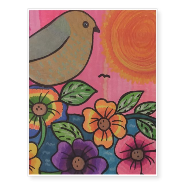 Beautiful day temporary tattoos (Front)