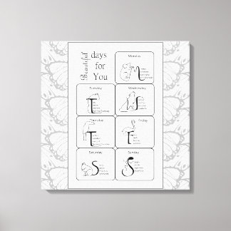 Beautiful days for you canvas print