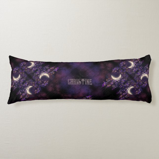 Beautiful DBL-sided wisteria spells purple custom Body Pillow (Front)