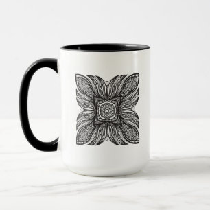 Beautiful Decor Square Doodle Mug