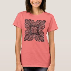 Beautiful Decor Square Doodle T-Shirt