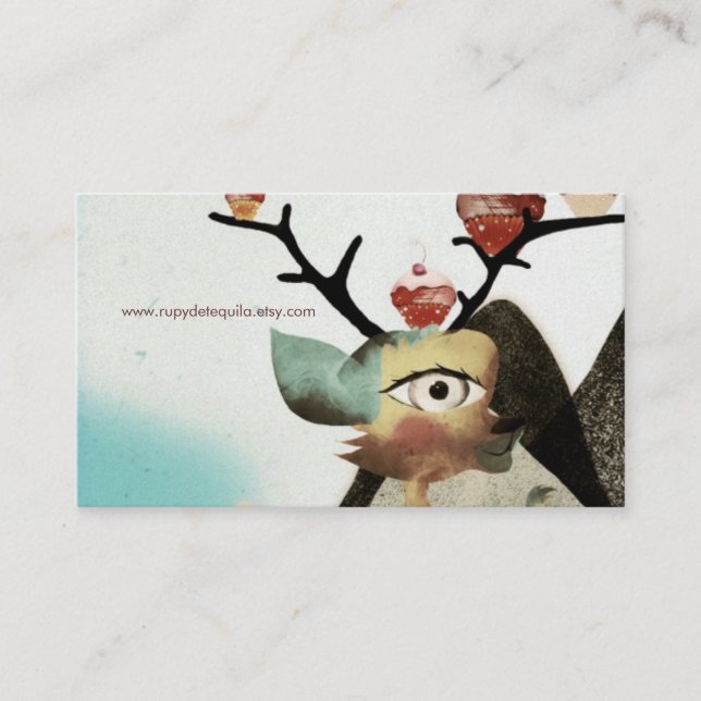 Beautiful Deer business cards (Front)