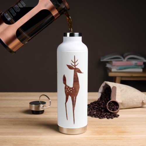 Beautiful Deer Drawing  Water Bottle