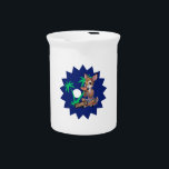 Beautiful deer eat pizza in summer holiday beverage pitcher<br><div class="desc">Deer eat pizza in summer holiday</div>