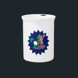 Beautiful deer eat pizza in summer holiday beverage pitcher<br><div class="desc">Deer eat pizza in summer holiday</div>