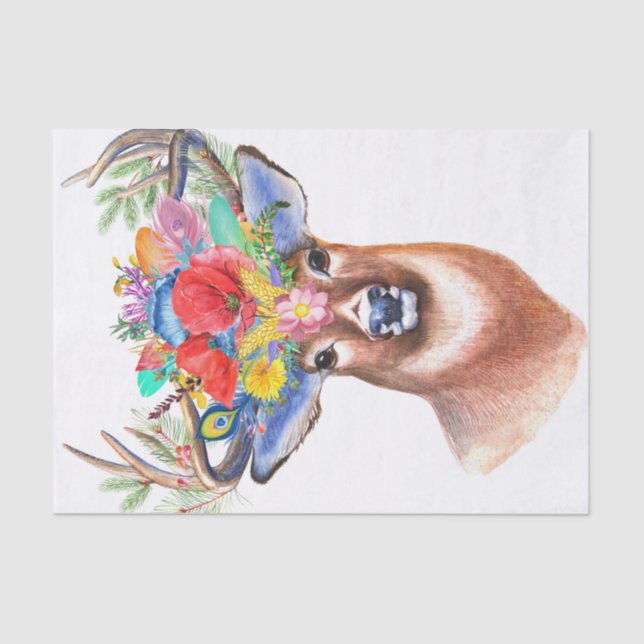 Beautiful Deer Tissue Paper (Front)