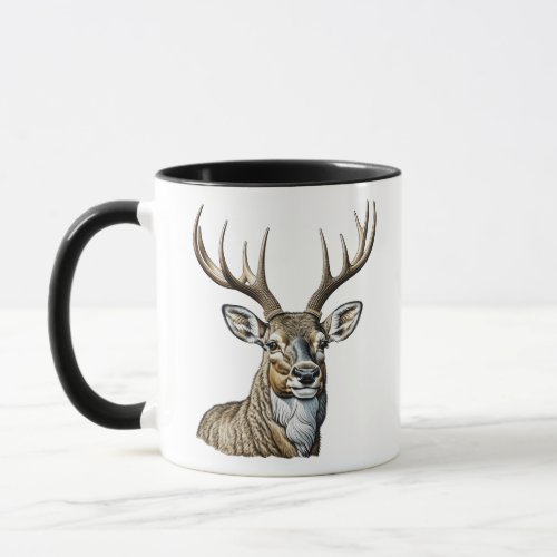 Beautiful Deer with Antlers Mug