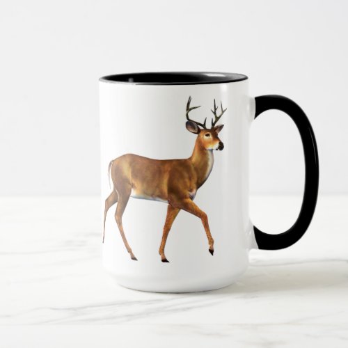 Beautiful Deer with Antlers White Tail  Mug