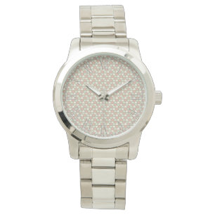 Beautiful Delicate Pastel Color Heart Pattern Watch