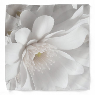 Beautiful Delicate White Flower Bandana