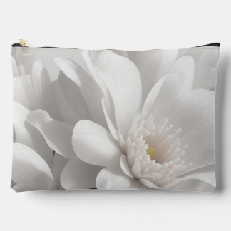 Beautiful Delicate White Flowers  Accessory Pouch