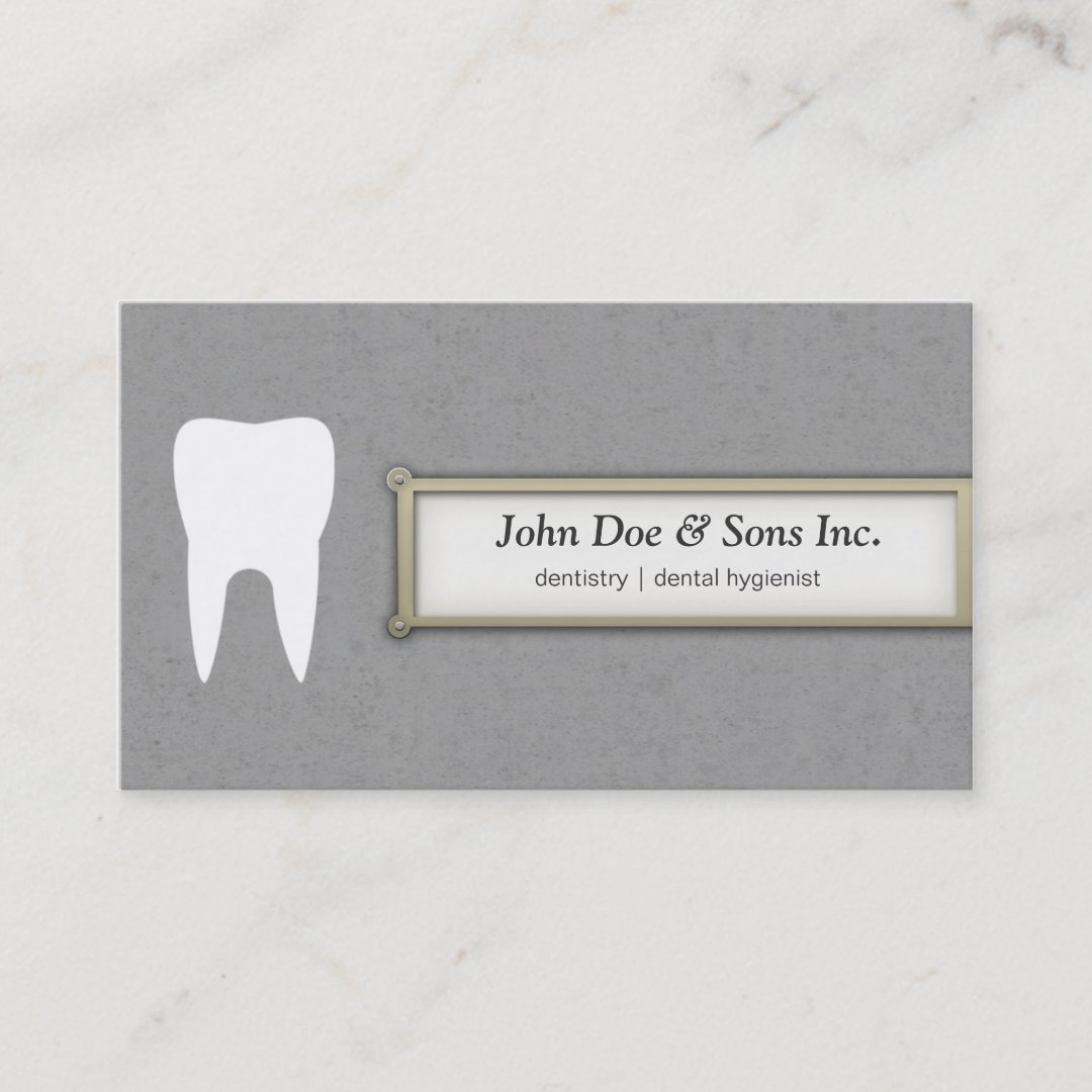 Beautiful Dentist / Dental hygienist Business Card Zazzle
