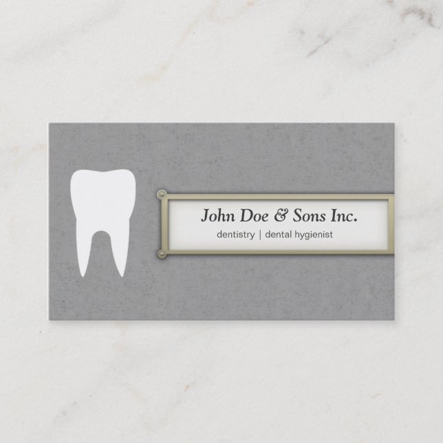 Beautiful Dentist / Dental hygienist Business Card (Front)