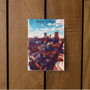 Beautiful Denver Colorado City View Postcard