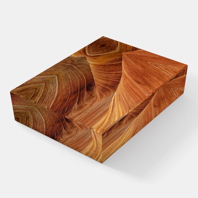 Beautiful Desert Sandstone Landscape / Rock Canyon Paperweight (Angled)