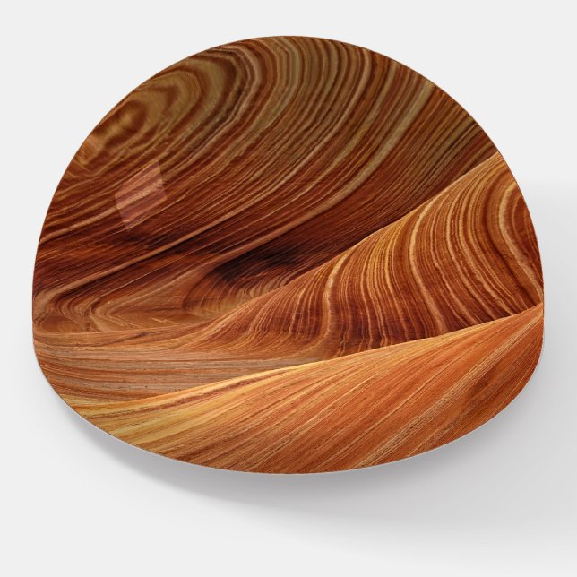 Beautiful Desert Sandstone Landscape / Rock Canyon Paperweight (Angled)
