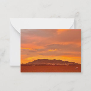 Beautiful Desert Sunset Note Card