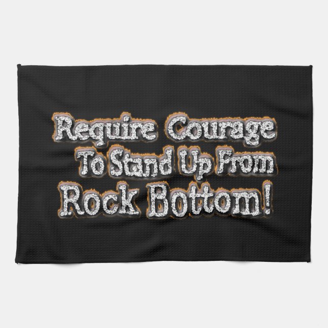 Beautiful Design About Courage Standing Up! T-Shir Kitchen Towel (Horizontal)