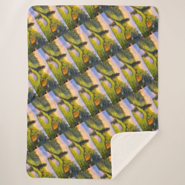 Beautiful design for unique experience  sherpa blanket (Front)