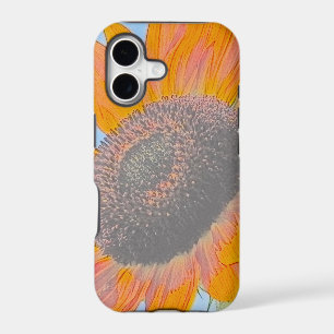 Beautiful designed sunflower phone case
