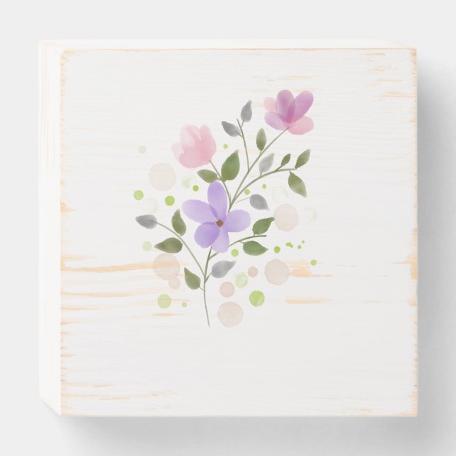 Beautiful Designer  Wooden Box Sign (Front Horizontal)