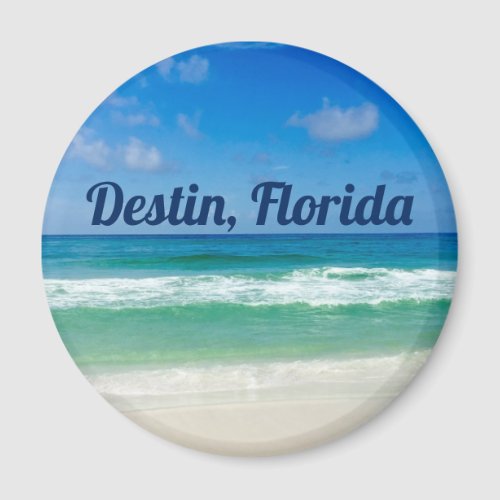 Beautiful Destin Beach Seaside Trip Photography Magnet